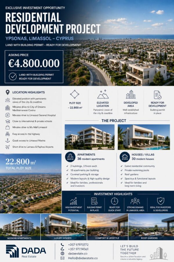 Investment Proposal For Land Development (Ref: 4685)